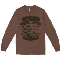 Chestnut labyrinth words Long Sleeve Tee - linhVisuals
