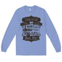 Colony Blue labyrinth words Long Sleeve Tee - linhVisuals
