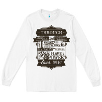 White labyrinth words Long Sleeve Tee - linhVisuals