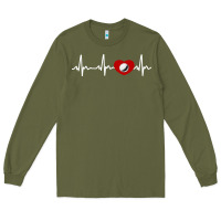 Army Green my heart beats for golf Long Sleeve Tee - linhVisuals