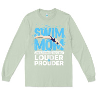 Matcha womens swimmer swim mom louder prouder sports mother t shirt t shirt Long Sleeve Tee - linhVisuals