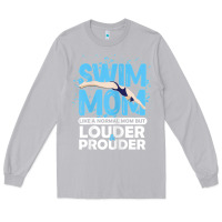 Moon Dust womens swimmer swim mom louder prouder sports mother t shirt t shirt Long Sleeve Tee - linhVisuals