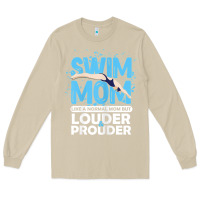 Mushroom womens swimmer swim mom louder prouder sports mother t shirt t shirt Long Sleeve Tee - linhVisuals
