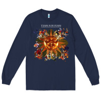 Navy tears for fears 24 Long Sleeve Tee - linhVisuals