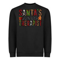Black santa's favorite therapist Heavyweight Sweatshirt - Jasminsmagicworld