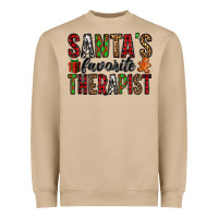 Mushroom santa's favorite therapist Heavyweight Sweatshirt - Jasminsmagicworld