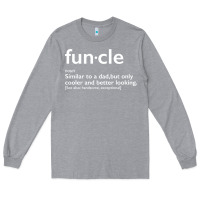 Heather Grey funcle Long Sleeve Tee - linhVisuals