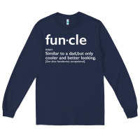 Navy funcle Long Sleeve Tee - linhVisuals