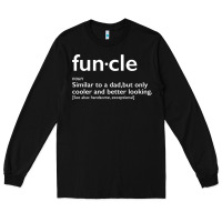 Black funcle Long Sleeve Tee - linhVisuals