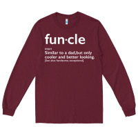 Burgundy funcle Long Sleeve Tee - linhVisuals
