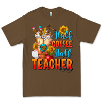 Cacao Half Coffee Half Teacher Premium Tee - FaDigitalArtStudio