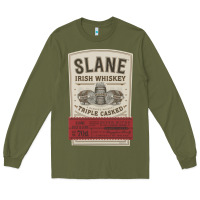 Army Green slane irish whiskey Long Sleeve Tee - linhVisuals