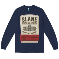 Navy slane irish whiskey Long Sleeve Tee - linhVisuals