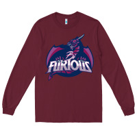 Burgundy bi furious   bisexual Long Sleeve Tee - linhVisuals