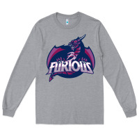 Heather Grey bi furious   bisexual Long Sleeve Tee - linhVisuals