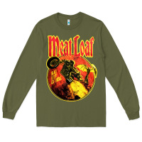 Army Green vintage meatloaf bat out of hell Long Sleeve Tee - linhVisuals