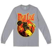 Heather Grey vintage meatloaf bat out of hell Long Sleeve Tee - linhVisuals