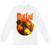 White vintage meatloaf bat out of hell Long Sleeve Tee - linhVisuals