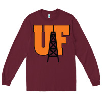 Burgundy findlay oilers Long Sleeve Tee - linhVisuals