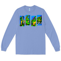 Colony Blue arcade turtles Long Sleeve Tee - linhVisuals