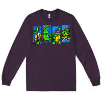 Plum arcade turtles Long Sleeve Tee - linhVisuals