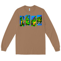 Toasted Coconut arcade turtles Long Sleeve Tee - linhVisuals