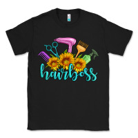 Black hairboss western sunflowers hairdresser Classic Tee - Artiststas