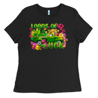 Black loads of luck Ladies Tee - FaDigitalArtStudio