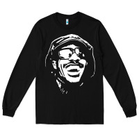 Black stevie wonder Long Sleeve Tee - linhVisuals