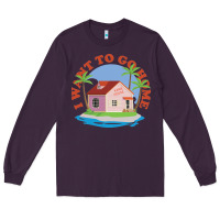 Plum i want to go home Long Sleeve Tee - linhVisuals