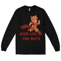 Black kick life in the nuts   squirrel girl Long Sleeve Tee - linhVisuals