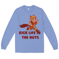 Colony Blue kick life in the nuts   squirrel girl Long Sleeve Tee - linhVisuals