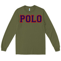 Army Green polo Long Sleeve Tee - linhVisuals