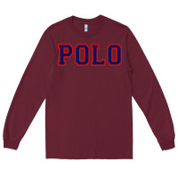 Burgundy polo Long Sleeve Tee - linhVisuals