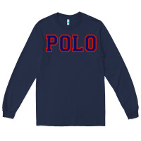 Navy polo Long Sleeve Tee - linhVisuals