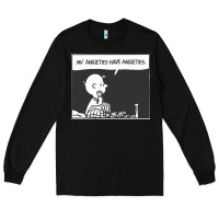 Black my anxieties have anxieties   peanuts Long Sleeve Tee - linhVisuals