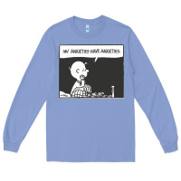 Colony Blue my anxieties have anxieties   peanuts Long Sleeve Tee - linhVisuals