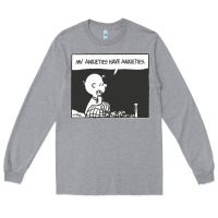 Heather Grey my anxieties have anxieties   peanuts Long Sleeve Tee - linhVisuals