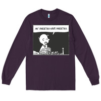 Plum my anxieties have anxieties   peanuts Long Sleeve Tee - linhVisuals