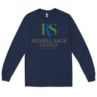 Navy russell sage college Long Sleeve Tee - linhVisuals