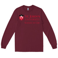 Burgundy saint john's university Long Sleeve Tee - linhVisuals