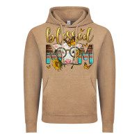 Vintage Coffee Western Blessed Mom Baby Calf Mother's Day Vintage Hoodie - LillyAllenDesigns