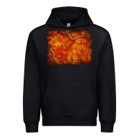 Black orange hunter camouflage pattern brushstroke Urban Hoodie - Jasminsmagicworld