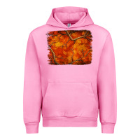 Fuchsia Pink orange hunter camouflage pattern brushstroke Urban Hoodie - Jasminsmagicworld