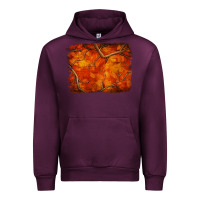 Mauve Wine orange hunter camouflage pattern brushstroke Urban Hoodie - Jasminsmagicworld