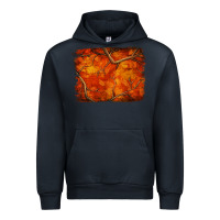 Navy orange hunter camouflage pattern brushstroke Urban Hoodie - Jasminsmagicworld
