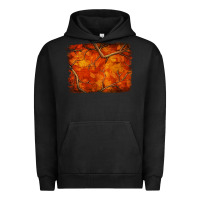 Pigment Black orange hunter camouflage pattern brushstroke Urban Hoodie - Jasminsmagicworld