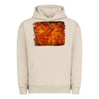 Pigment French Oak orange hunter camouflage pattern brushstroke Urban Hoodie - Jasminsmagicworld