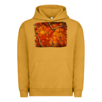 Pigment Peanut Butter orange hunter camouflage pattern brushstroke Urban Hoodie - Jasminsmagicworld