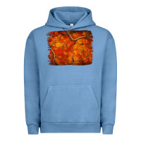 Pigment Pebble Blue orange hunter camouflage pattern brushstroke Urban Hoodie - Jasminsmagicworld